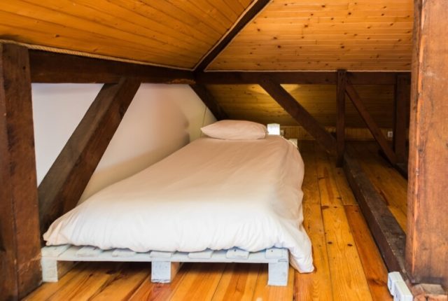 Attic room bed