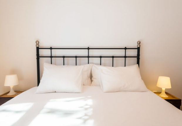 white room bed