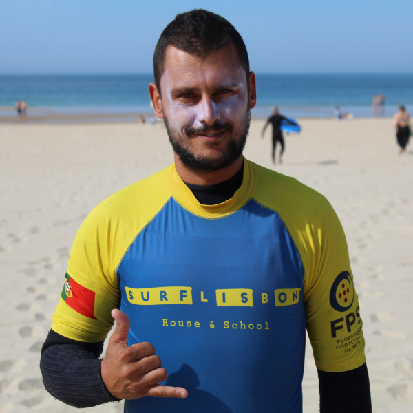 Surf instructor Team Member Bruno Matos