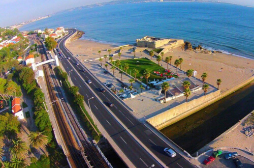 Praia Caxias Drone_1 Caxias village